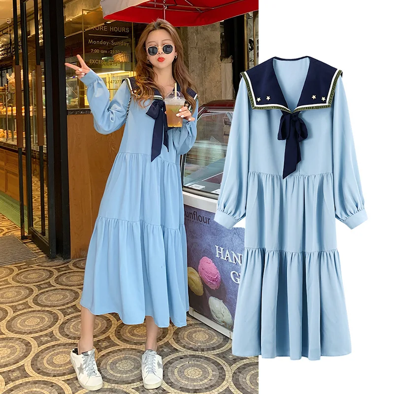 

2021 New Style Korean-style Fashion Loose Pregnant Women Dress Pregnant Women Installed