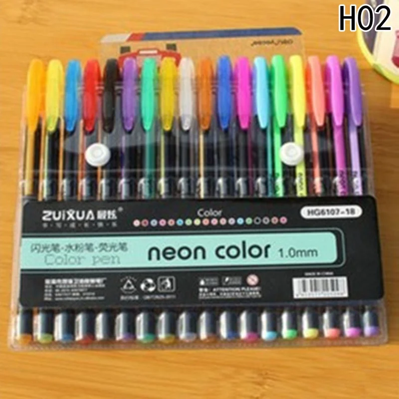 

Highlighter Set-6107-18 Color Office Culture And Education Student Mark Note Supplies Gift Hot For Boy Girl 2021