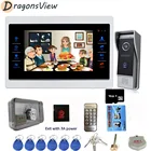 Видеодомофон Dragonsview, 7 дюймов проводной, 1200TVL, камера ночного видения, дверной звонок, панель звонков, разблокировка