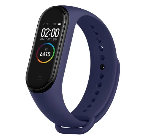 darkblue Xiaomi MiBand 4 Смарт Bluetooth 5,0 Браслет фитнес-браслет AMOLED цветной сенсорный экран китайская версия - Цвет: darkblue