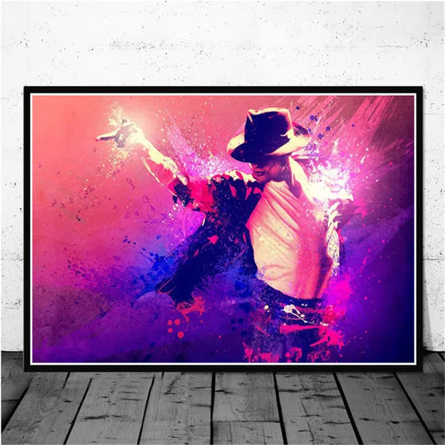 

Michael Jackson Posters Prints Black And White Canvas Painting High Quality Wall Art Picture for Living Room Home Decoration