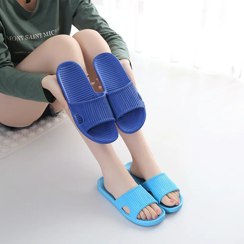 Тапочки летние для мужчин и женщин пар домашние EVA простая модель 5 юаней слова drag