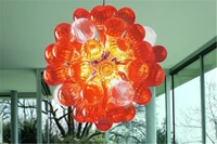 home design red small cheap living room led light dale chihuly murano glass bubble chandelier