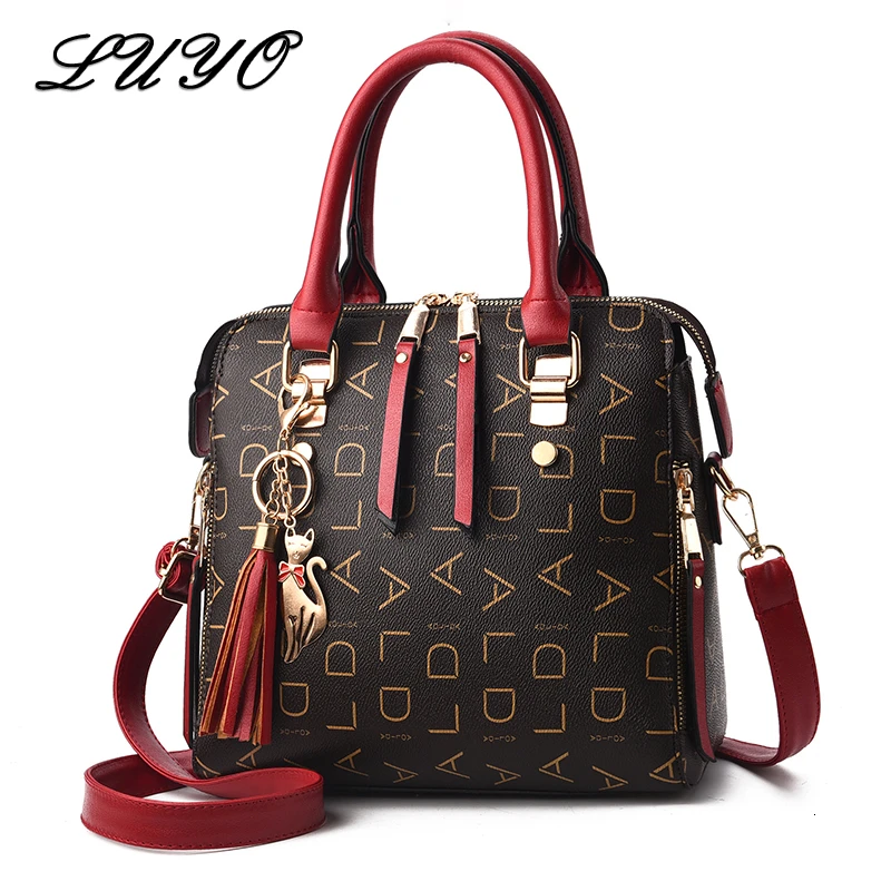 

Fashion Letter Print Pu Leather Luxury Ladies Handbags High Quality Women Shoulder Bags Female Designer Bolsa Feminina Clutches