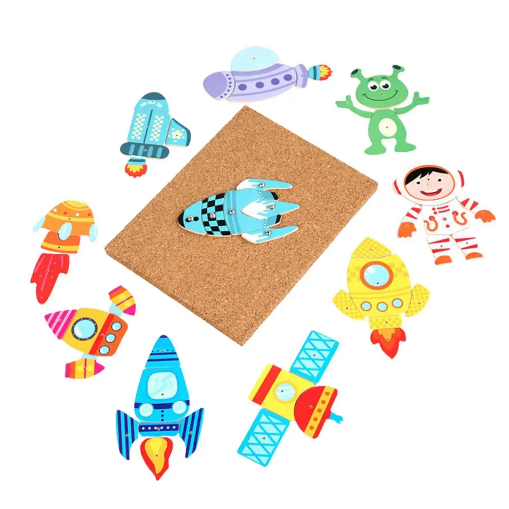 

Jigsaw Puzzle Montessori 3D Wooden Animal Puzzles Innovative Puzzle Toys For Kids Educational Toys For Boys And Girls Perfec