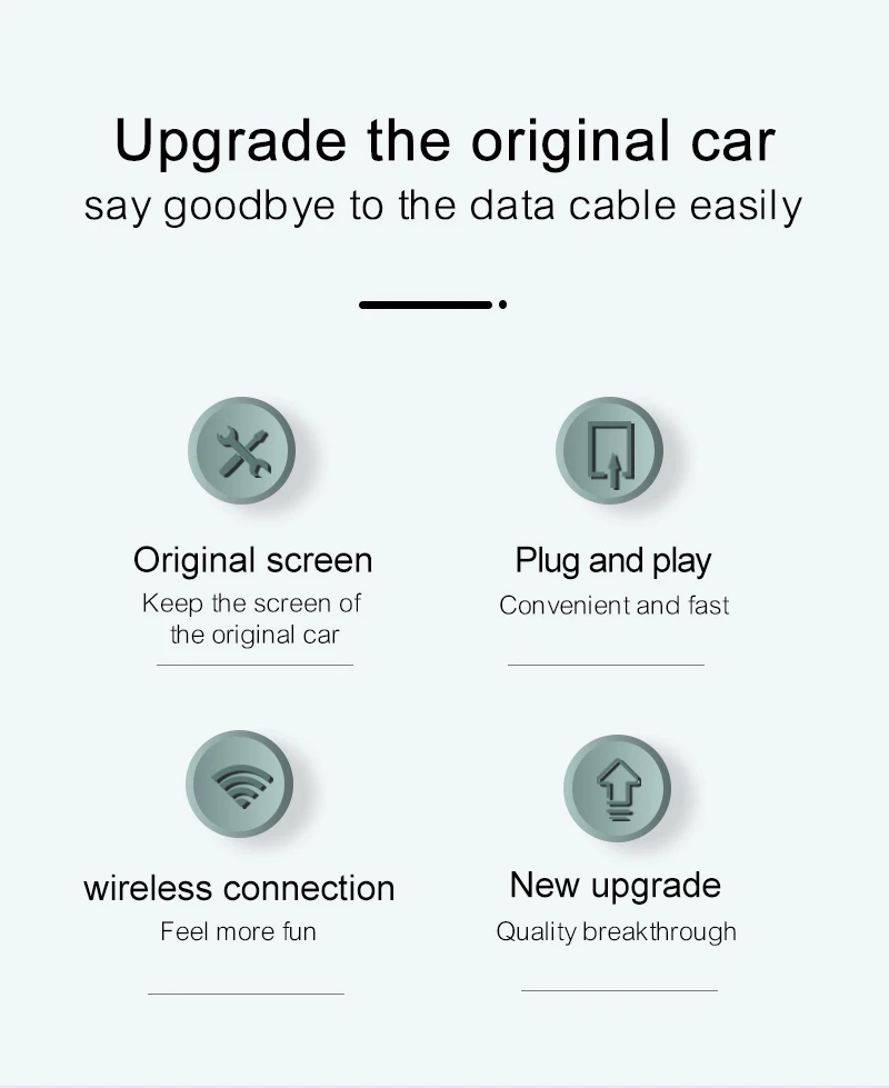 

Aansluiten Voor For Mazda 3/CX5/Atanza For Skoda Octavia For Peugeot 3008/4008/308 Draadloze Carplay Wired Wireless Plug En Play