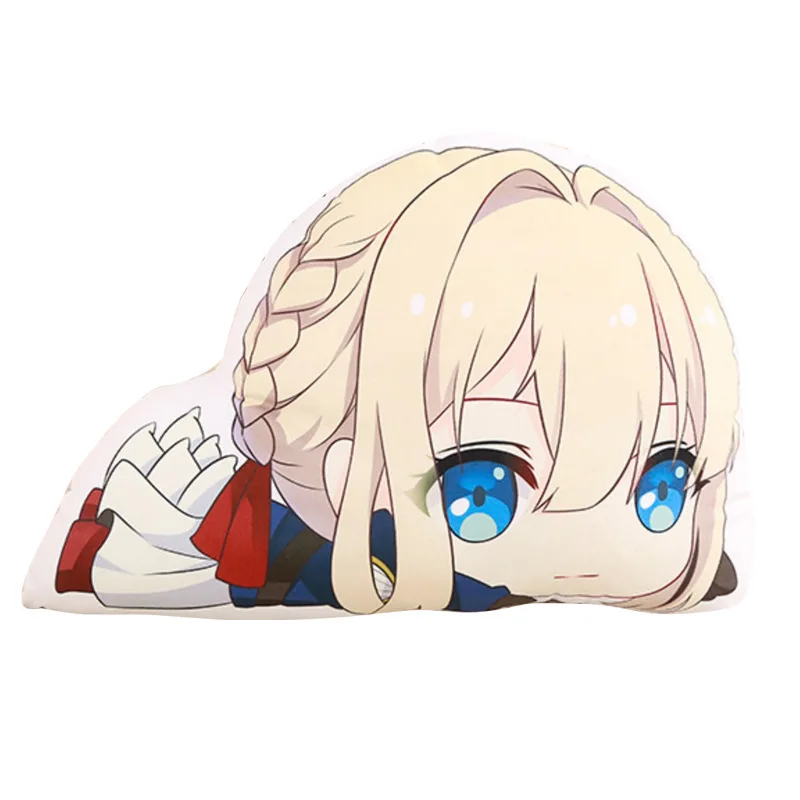 

50*35CM Anime Double sided printing Violet Evergarden doll Pillow Model Collection Gift