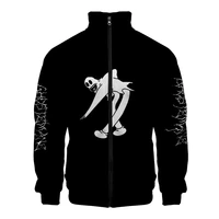 frdun tommy ghostemane world tour rock music logo 3d print long sleeve zipper stand up sweatshirt menwomen casual clothes