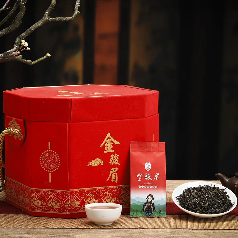 500 г Новый восьмиугольный чай Jinjunmei Wuyi rock tea Zhengshan маленькая Подарочная коробка для
