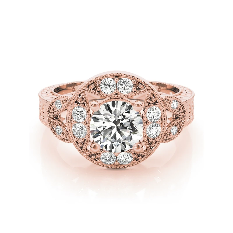 

ANZIW 925 Sterling Silver Princess Halo 1ct Round Cut Wedding Rings Women Engagement Party Rings Gift anillo de compromiso Gifts