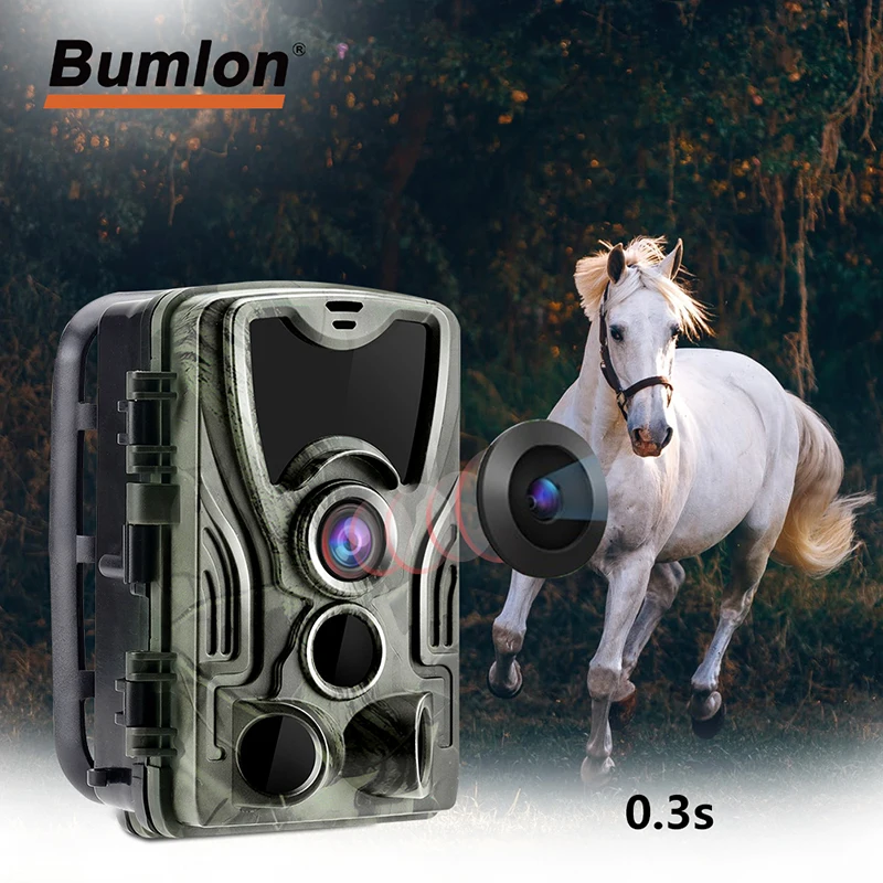 

Охотничья камера Bumlon HC801A ночная версия 16 МП HD 1080P камера s ночная версия IP65 водонепроницаемая камера для дикой природы