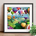Бриллиантовая мозаика пейзаж 5D DIY алмазная живопись камни в форме ромба пейзаж картины Стразы горячий воздух украшение для дома-воздушные шары