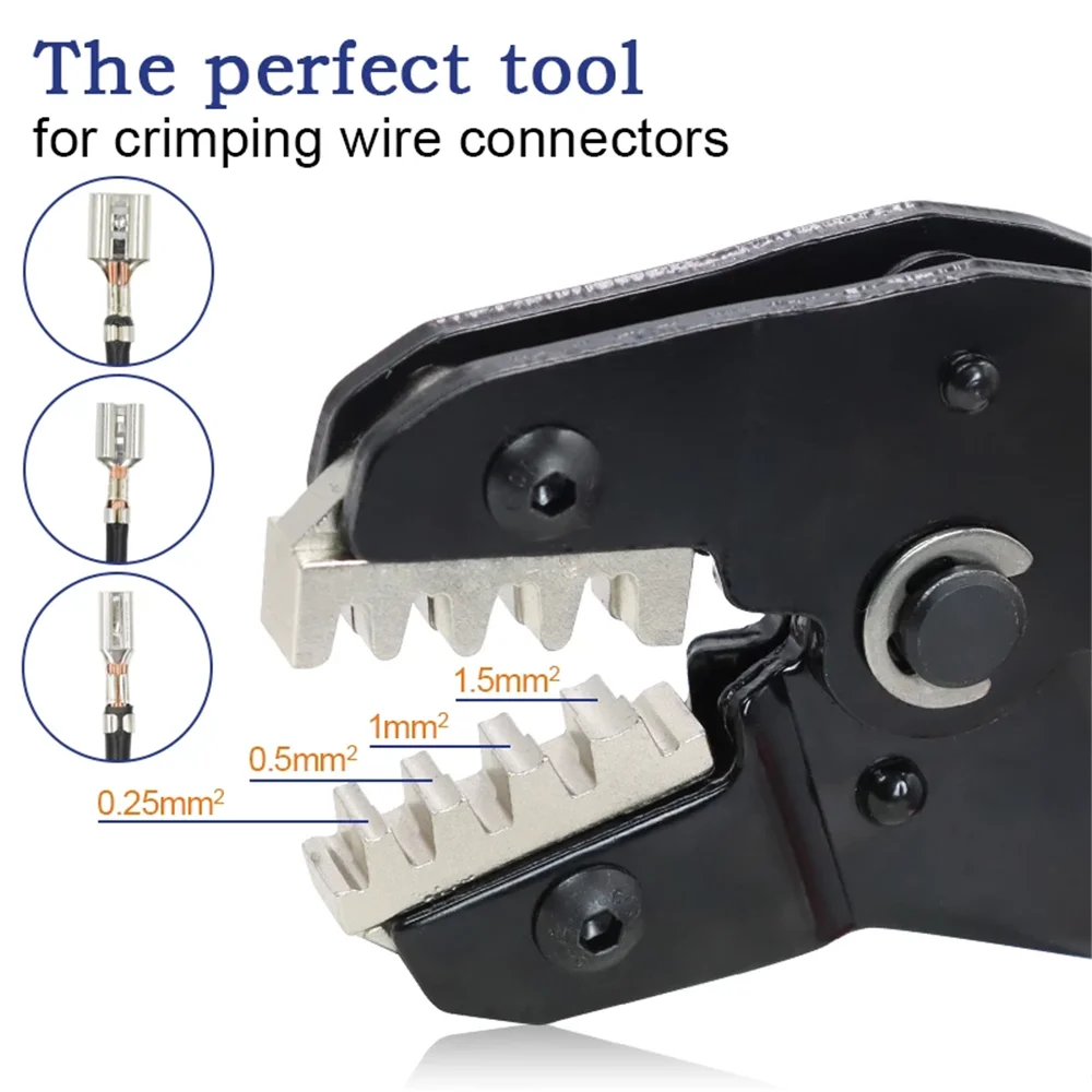Обжимные щипцы SN-48BS с высокой точностью для проводов диаметром от 0 25 до 2 8 мм² дополнительным язычком 4 6 мм Плоскогубцы
