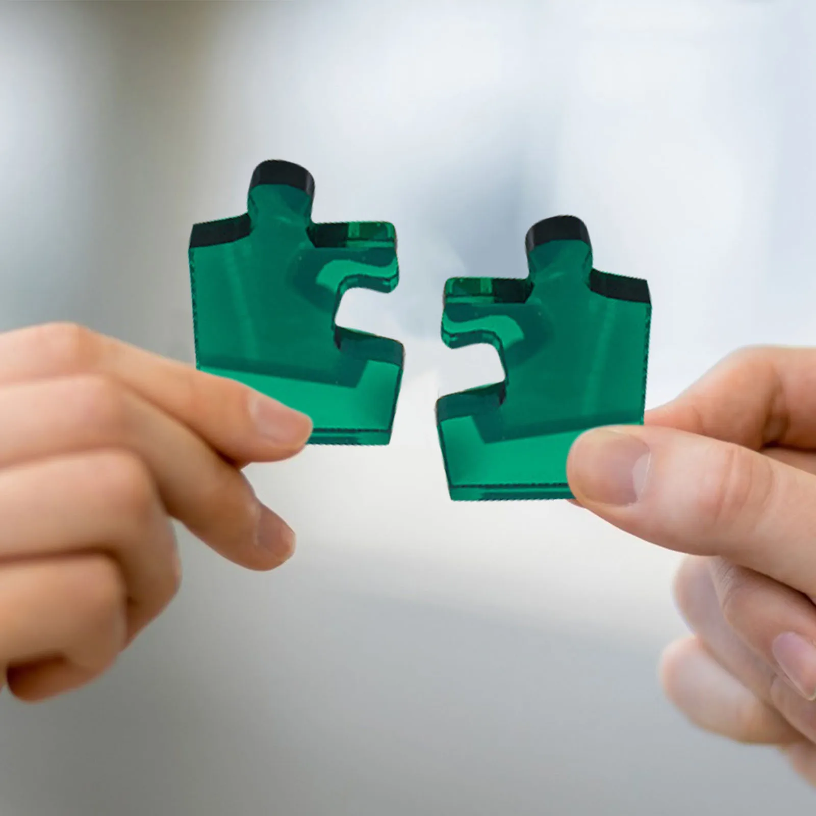 Прозрачный акриловый пазл с высокой степенью сложности неправильной формы для