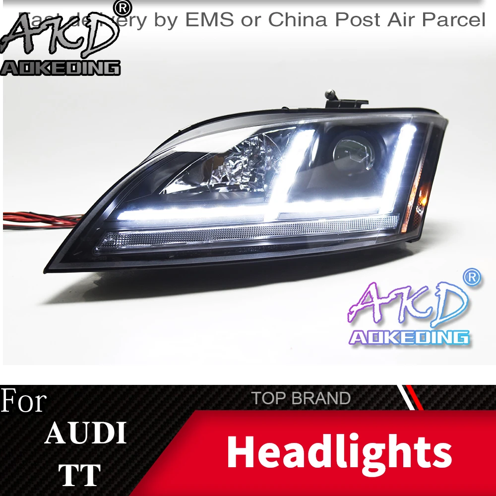 Автомобильная лампа AKD для головки TT светильник 2006-2012 DRL H7 светодиодный Bi