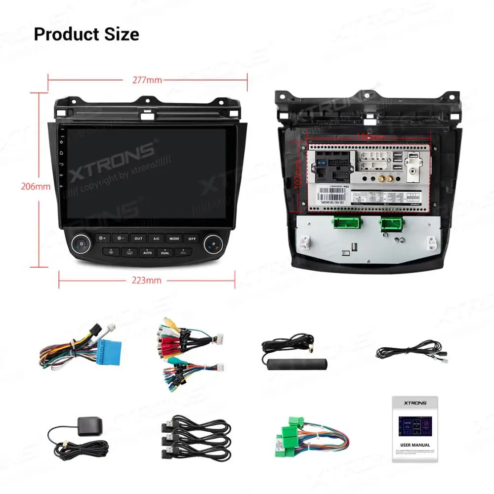 Автомобильный мультимедийный плеер XTRONS стерео система на Android 10 1 с GPS