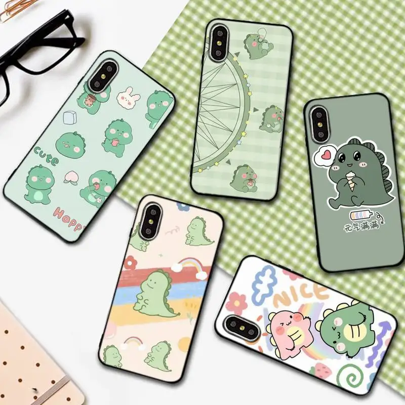 

Dinosaurus Kartun Phone Case For IPhone 6 6s 7 8 Plus X Xs Xr Xsmax 11 12 Pro Promax 12mini