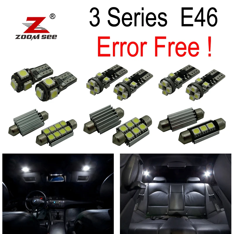 

13 шт. светодиодная интерьерная с canbus светильник комплект для bmw 3 серии E46 седан купе 323is 325i 325xi 328i 330i 330xi 325ci 323ci (1999-2005)
