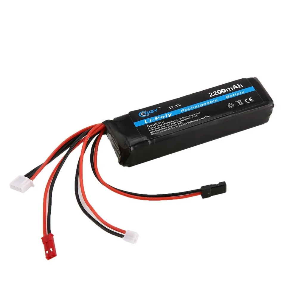 Аккумуляторная батарея BQY 11 1 В 2200 мАч 8C 3S 1P Lipo JST JR Muti Connector для радиоуправляемого