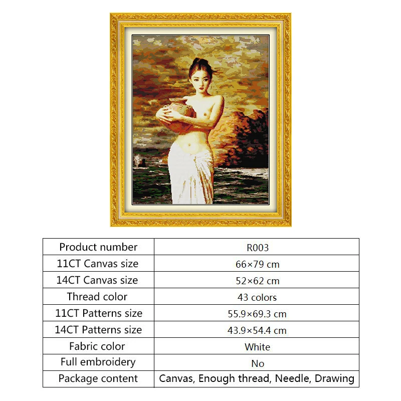 Набор для вышивки крестиком из хлопка 14CT 11CT | Дом и сад