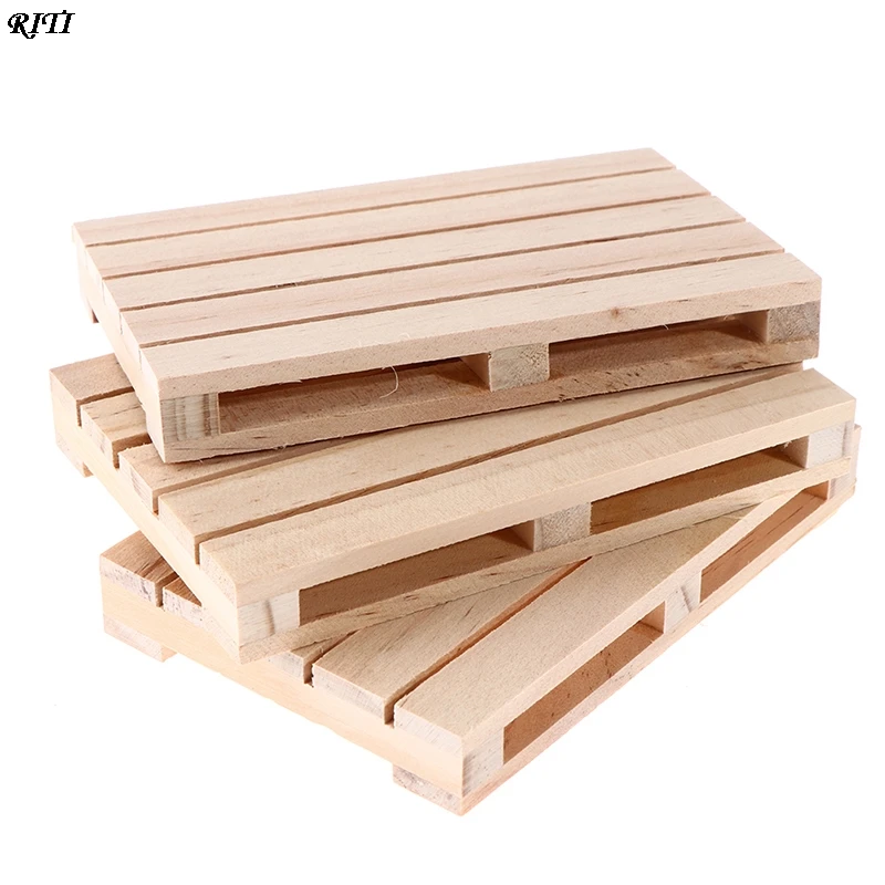 

Mini Wooden Pallet Beverage Coasters For Hot And Cold Drinks Wood Pallet Insulation Pad Cup Coaster Pot Cushion Craft Decoration