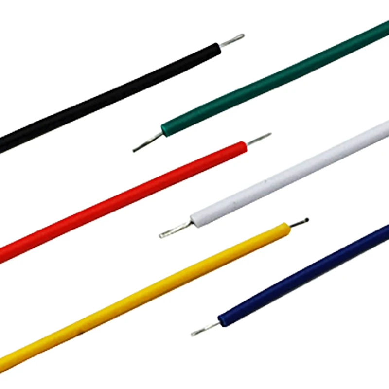 100 шт./компл. оловянный макетный кабель для пайки ПП 24AWG 8 см Fly Jumper провод