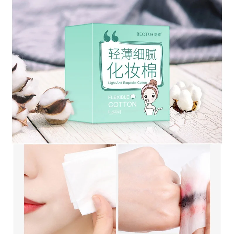 

Cosmetic Cotton Thin And Light Fine Facial Cotton Pads Nail Polish Remover Pads