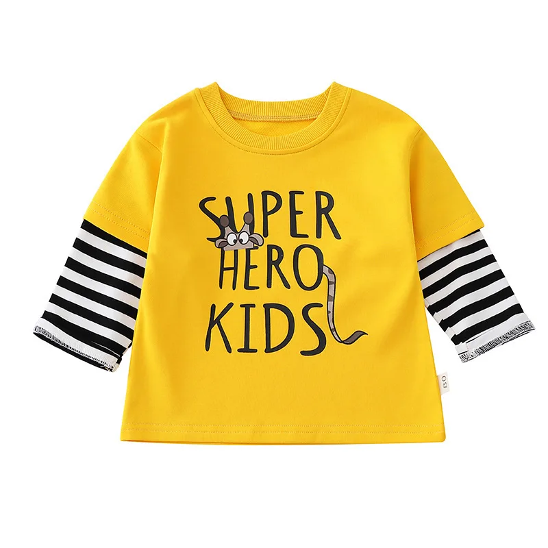 

Spring Autumn New Baby Boys Girls Clothes Children Letter Cotton T Shirt Infant Toddler Fashion Casual Costume Kids Sportswear