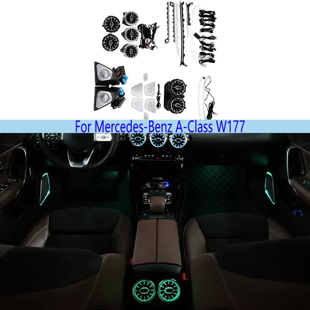 

Factory New Hot Sale Wholesale Multi-color Ambient Light For Mercedes-Benz A-Class W177 Car Interior Lighting System