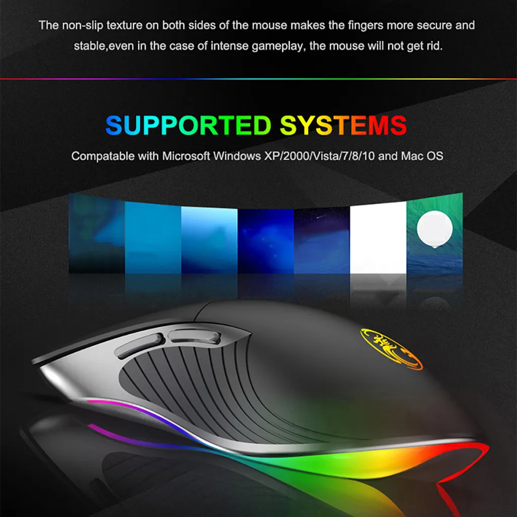 IMICE X6 высокая конфигурация Проводная игровая мышь USB компьютера 6400 Точек на дюйм