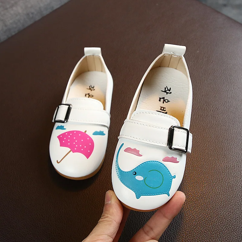 Spring Autumn Girls Cartoon Sports Shoes Baby Toddler Kids Fashion White Children Cherry Bee Soft Bottom Peas | Детская одежда и