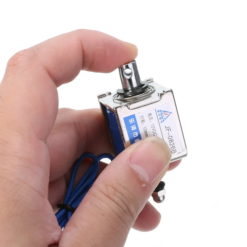 1 шт. JF-0826B DC6V 12V 24V с открытой рамкой электромагнитный 10 мм ход пуш-ап Тип