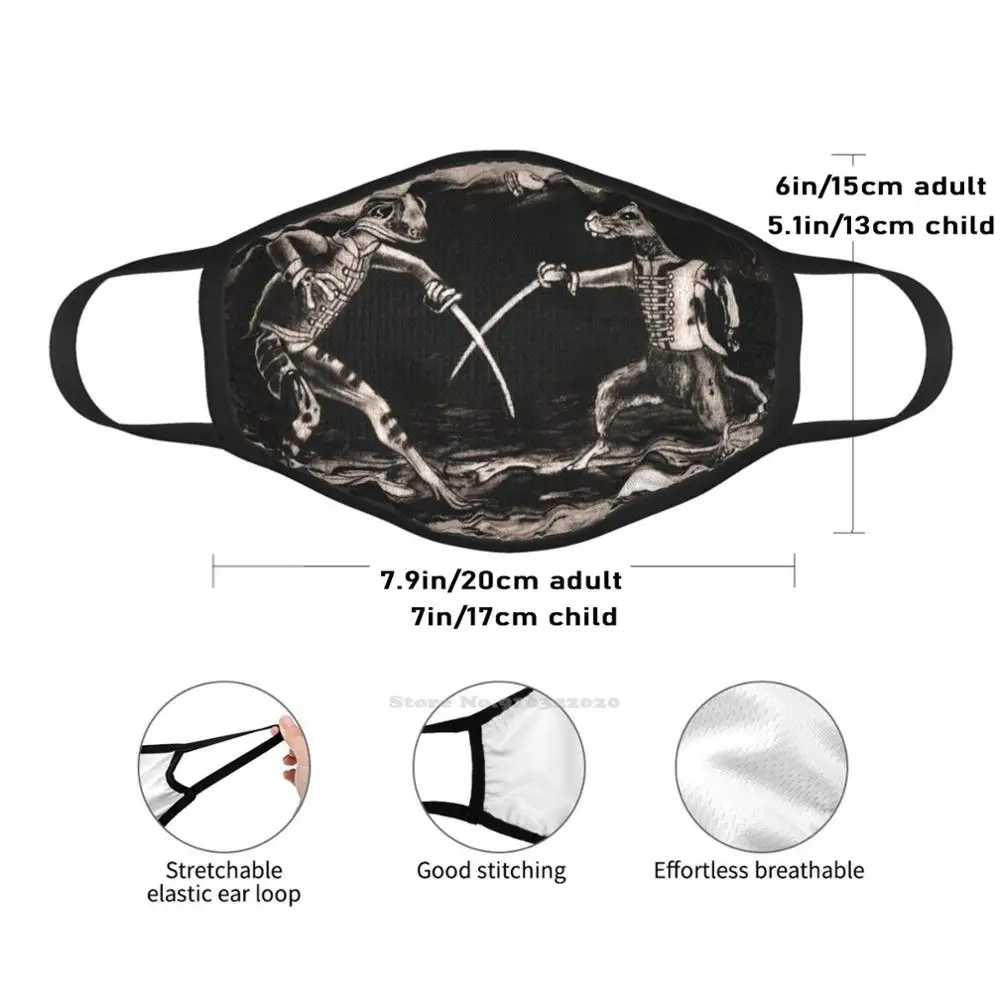 Хлопковая дышащая маска для лица The 1 к/ф Дуэль лягушки и крысы |