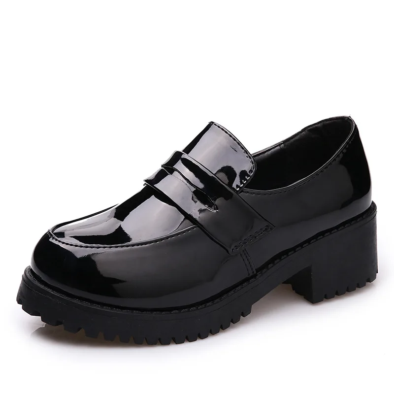 

Japanese Student Shoes College Girl Shoes JK Commuter Uniform Shoes PU Leather Cospaly Shoes