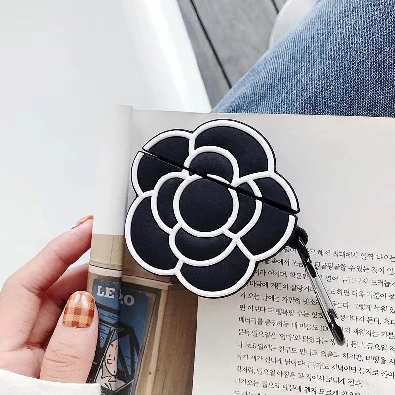 3D Классические роскошные женские противоударные чехлы для наушников с цветком