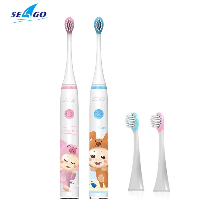 

Seago SK3 Sonic Electric Toothbrush For Children Super Clean 2 Minutes Smart Timer IPX7 Waterproof Kids Teeth Brush Soft Bristle