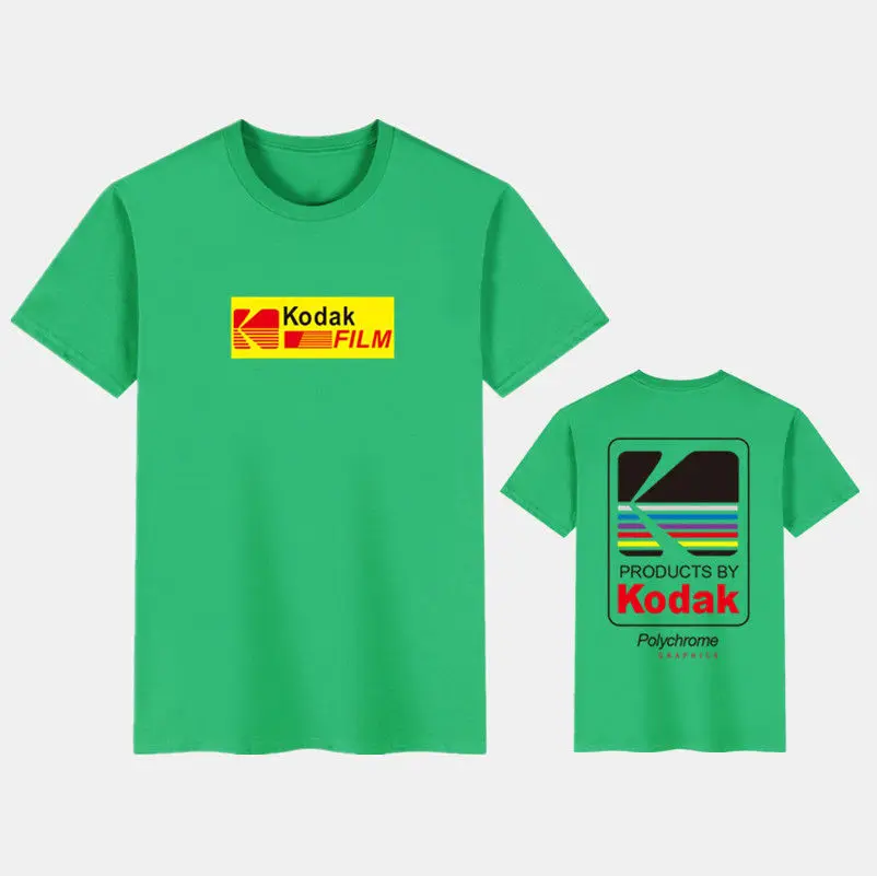 

Japanese T-Shirts Harajuku kodak Printed Short Sleeve T-Shirts Men Women 2020 Summer Casual Cotton Hip Hop Streetwear Tees Tops