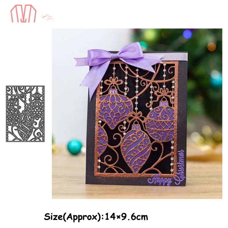 Рождественская рамка с подвеской Mai металлические штампы трафареты для сделай