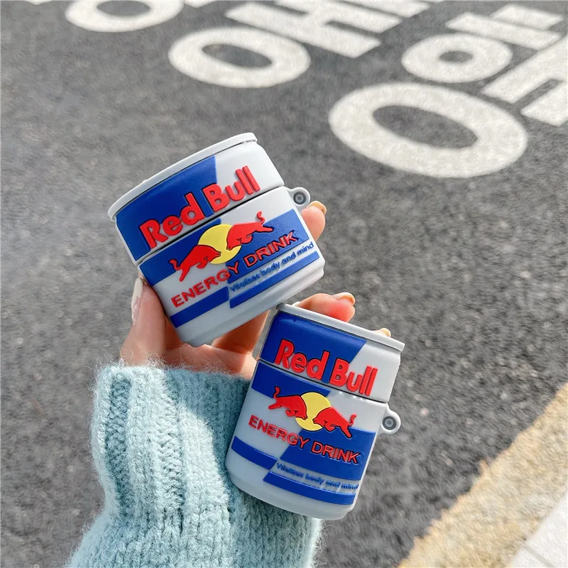 Чехол для Airpods 1 2 Red Energy Drink Bull 3D чехол наушников Pro защитная беспроводная гарнитура