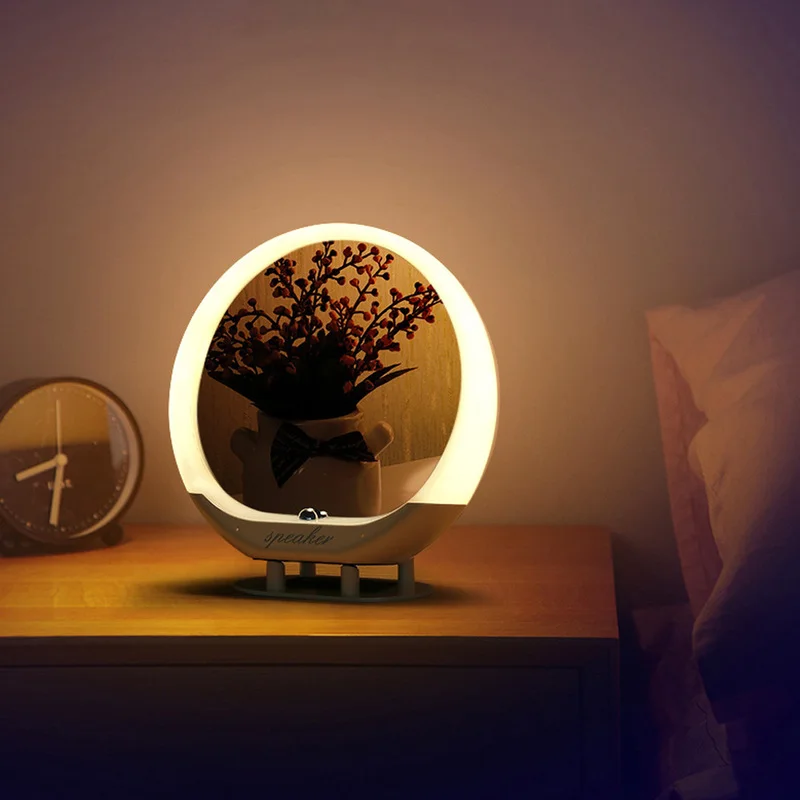 LED Makeup Mirror with Bluetooth Speaker 3 Setting Adjustable Brightness Bonus USB Charging Audio Cable | Красота и здоровье