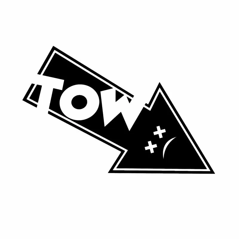 

13*8.6cm Creative tow hook arrow Car Sticker Motorcycle Bumper Trunk Laptop Window Decals Vinyl Car Styling Decoration