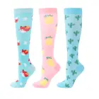 Новые компрессионные чулки против усталости глаз, волшебный Уход Носки для бега Для женщин мужчин до середины икры сжатия, маленьких детей носки Медицинский препарат против варикозного расшрения вен