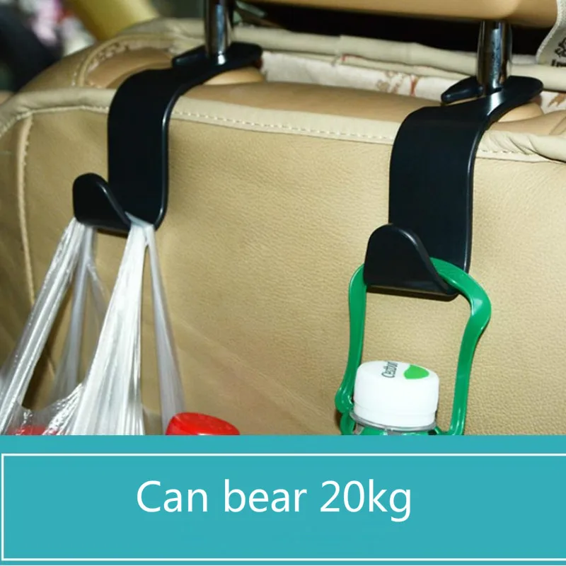 

2020 1/2/4Pcs Universal Car Seat Back Hook Car Accessories Interior Portable Hanger Holder Storage for Car Bag Purse Cloth