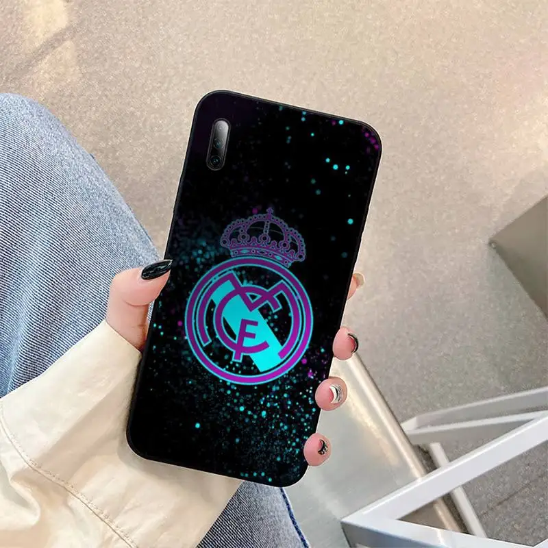 

Real Madrid GreyGold Phone Case for Huawei P9 p10 lite p20pro p30lite p30pro p40pro p40lite SMART2019 case