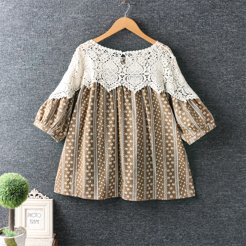 

New Summer women top sweet hollow Flower stitching cotton floral top short sleeve loose shirt top female