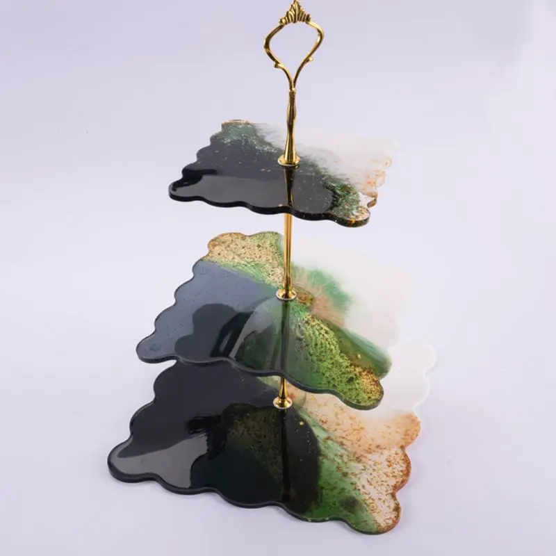 

Crystal Epoxy Resin Mold Fruit Tray Casting Silicone Mould DIY Crafts Desktop Decoration Making Tools