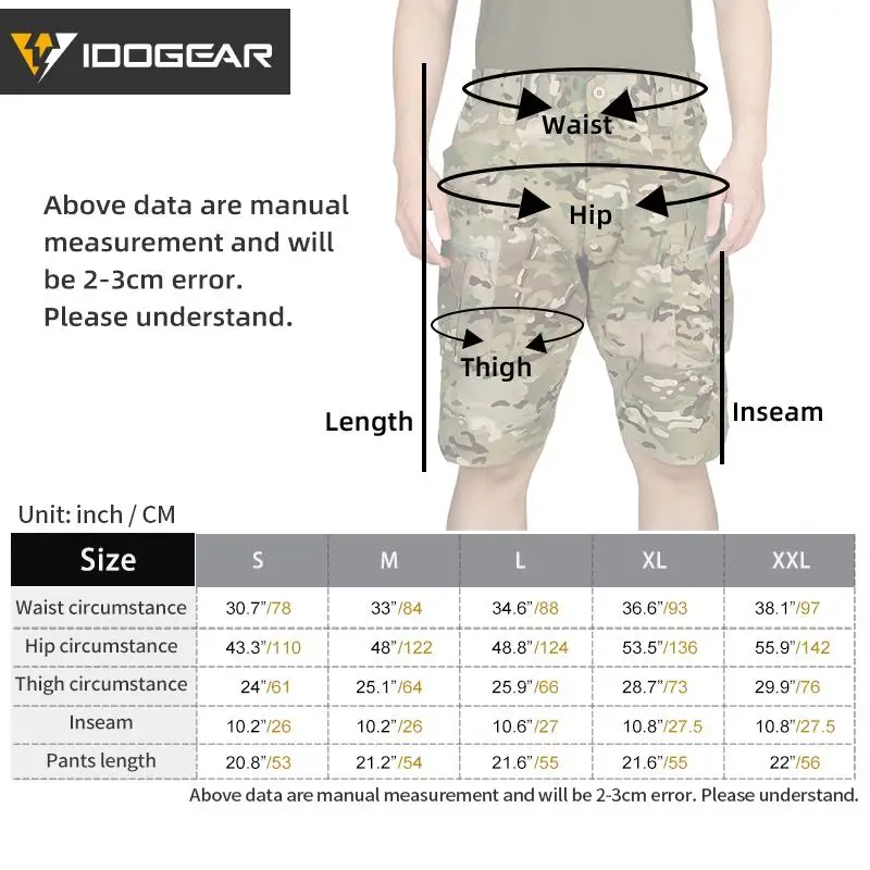 Продажа IDOGEAR тактические мужские шорты, камуфляжные шорты-карго, спортивные камуфляжные уличные мужские городские военные брюки, охотничьи функцио...