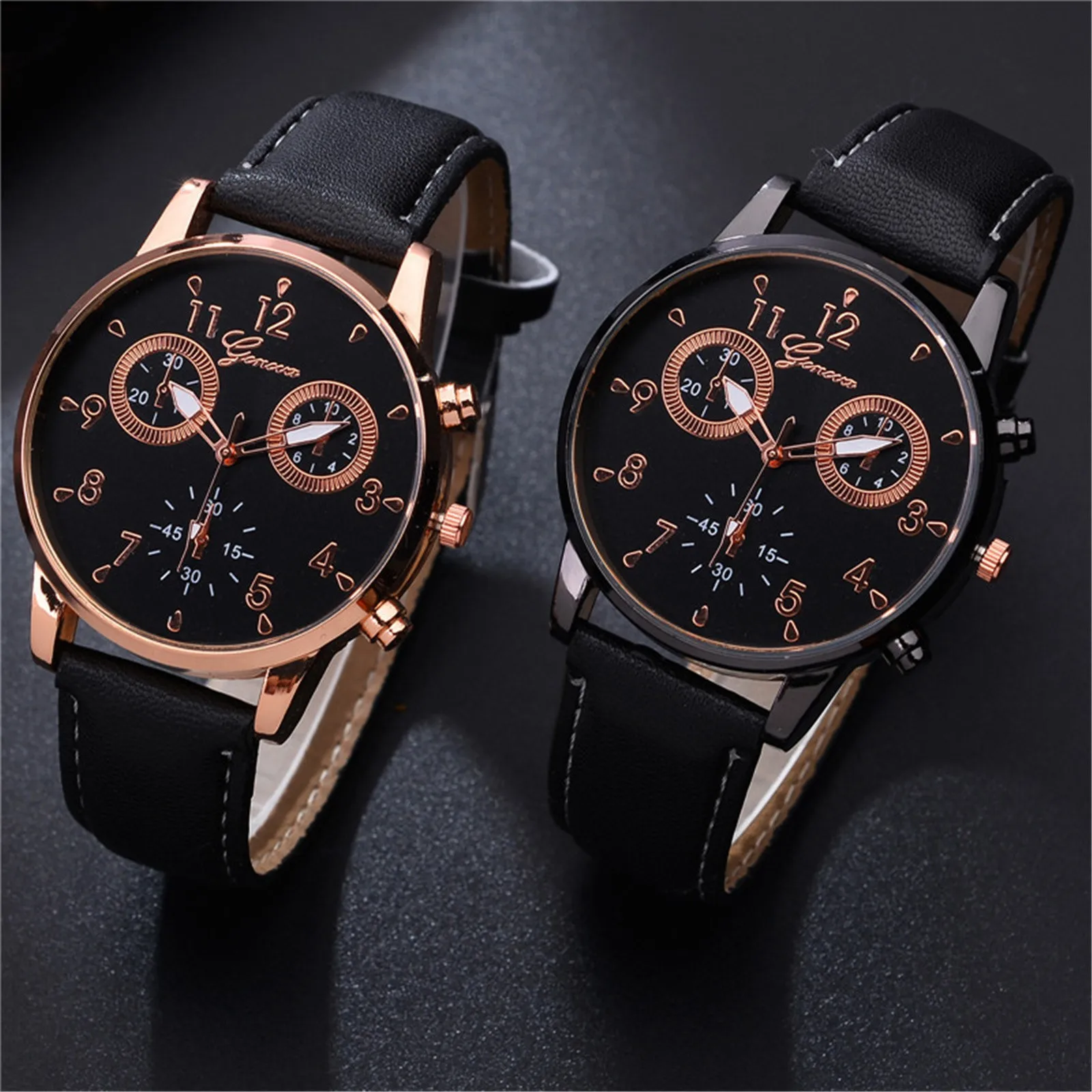 Часы наручные мужские кварцевые с календарем люксовые повседневные деловые