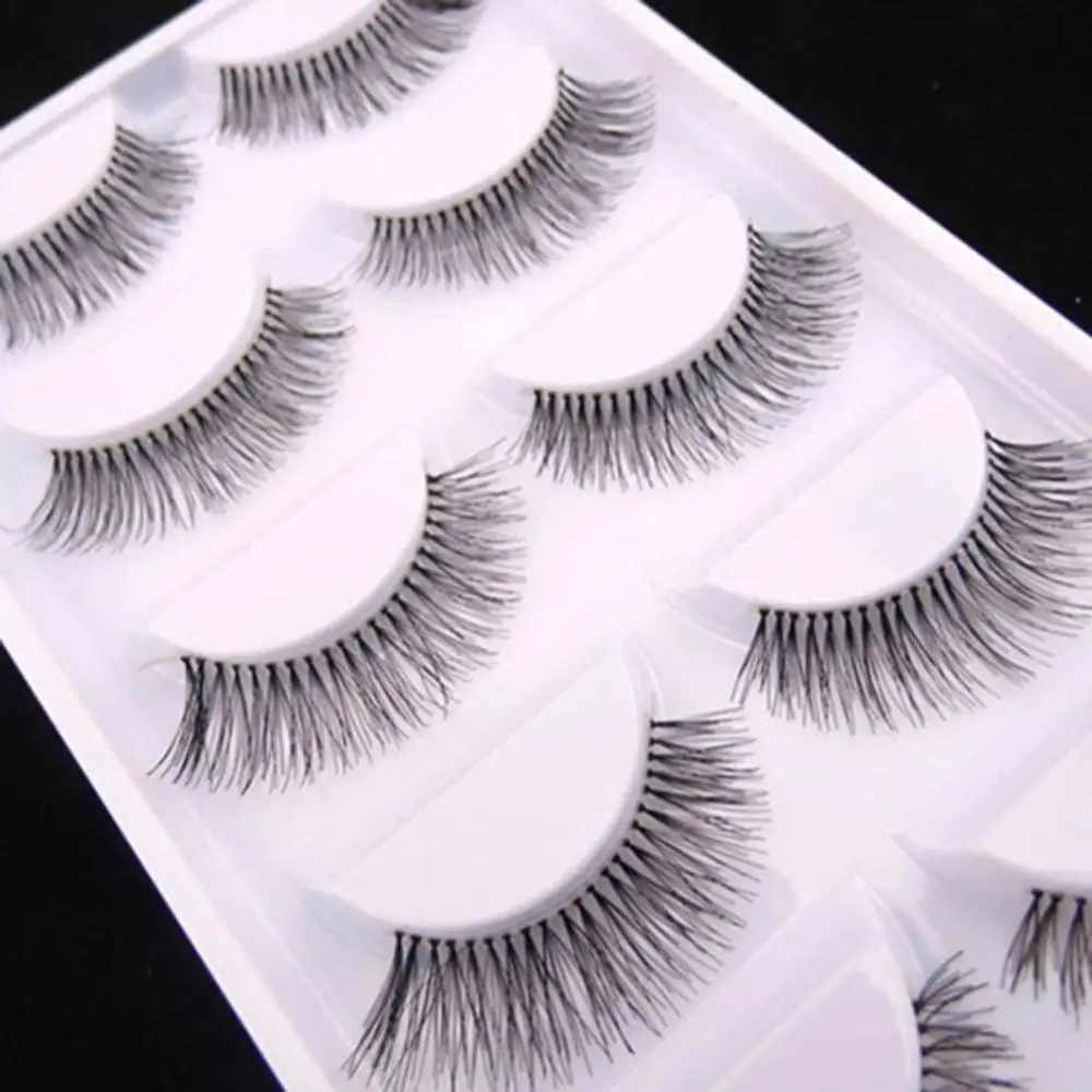 

5 Pairs Natural Sparse Cross Eye Lashes Extension Makeup Long False Eyelashes