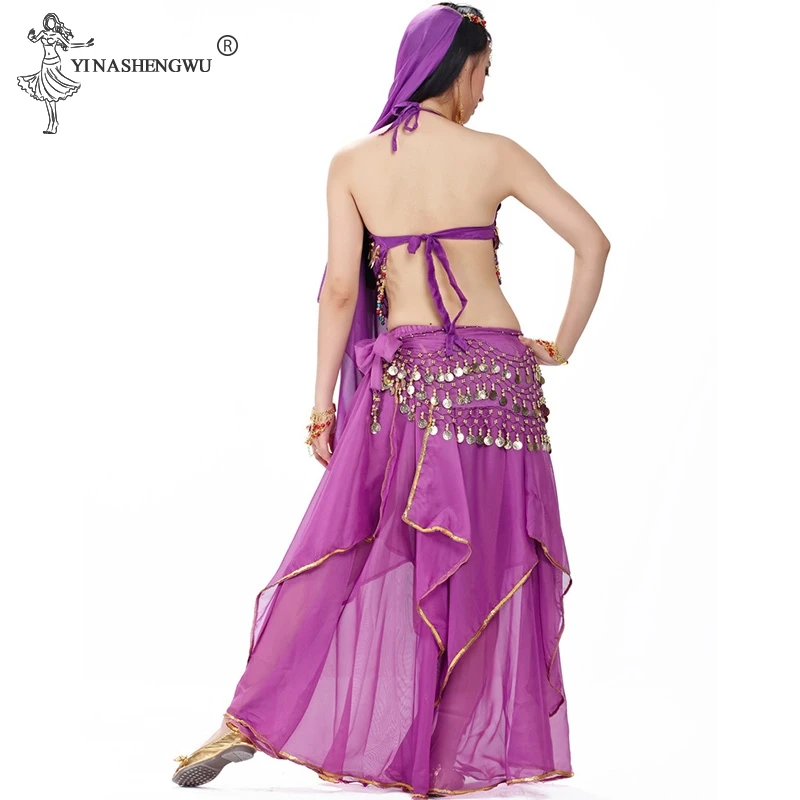 Костюм для танца живота Египетский костюм индийского 5 шт./компл. Болливуда |